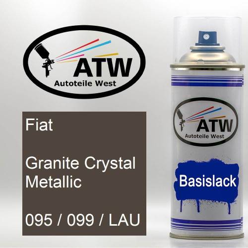 Fiat, Granite Crystal Metallic, 095 / 099 / LAU: 400ml Sprühdose, von ATW Autoteile West.